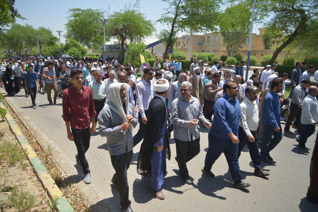 حضور پرشور و حماسی مردم شهیدپرور بندرماهشهر در راهپیمایی روز جهانی قدس